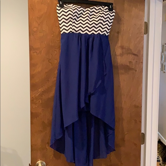 Strapless High-Low Dress - Picture 2 of 4